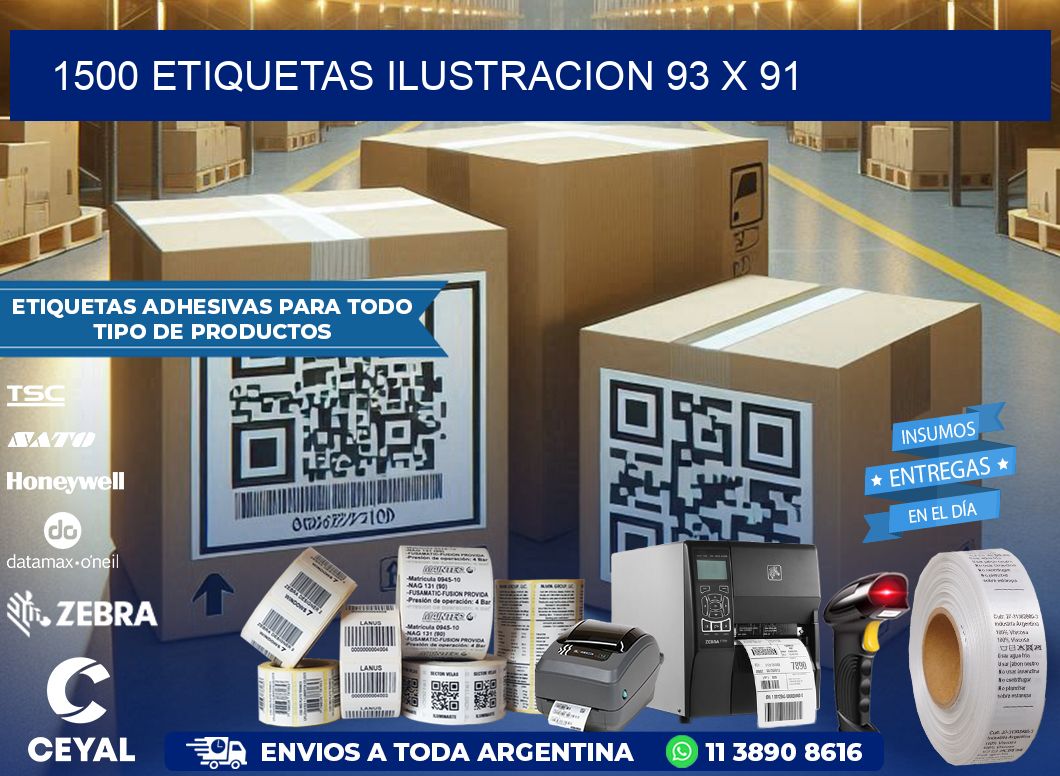 1500 ETIQUETAS ILUSTRACION 93 x 91