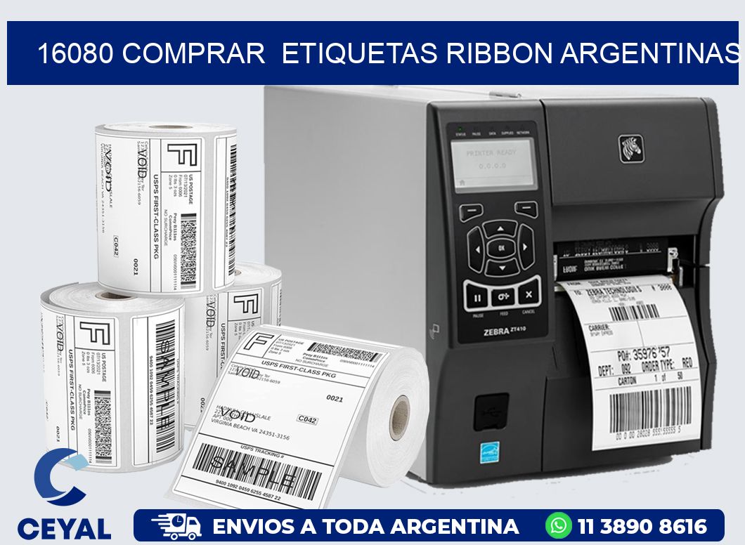 16080 COMPRAR  ETIQUETAS RIBBON ARGENTINAS