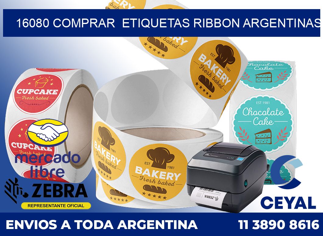 16080 COMPRAR  ETIQUETAS RIBBON ARGENTINAS