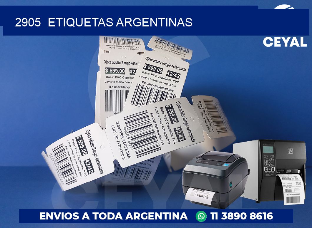 2905  ETIQUETAS ARGENTINAS