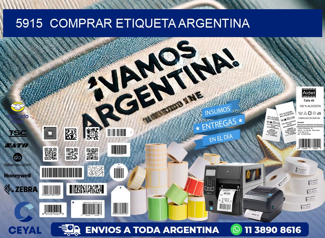 5915  COMPRAR ETIQUETA ARGENTINA