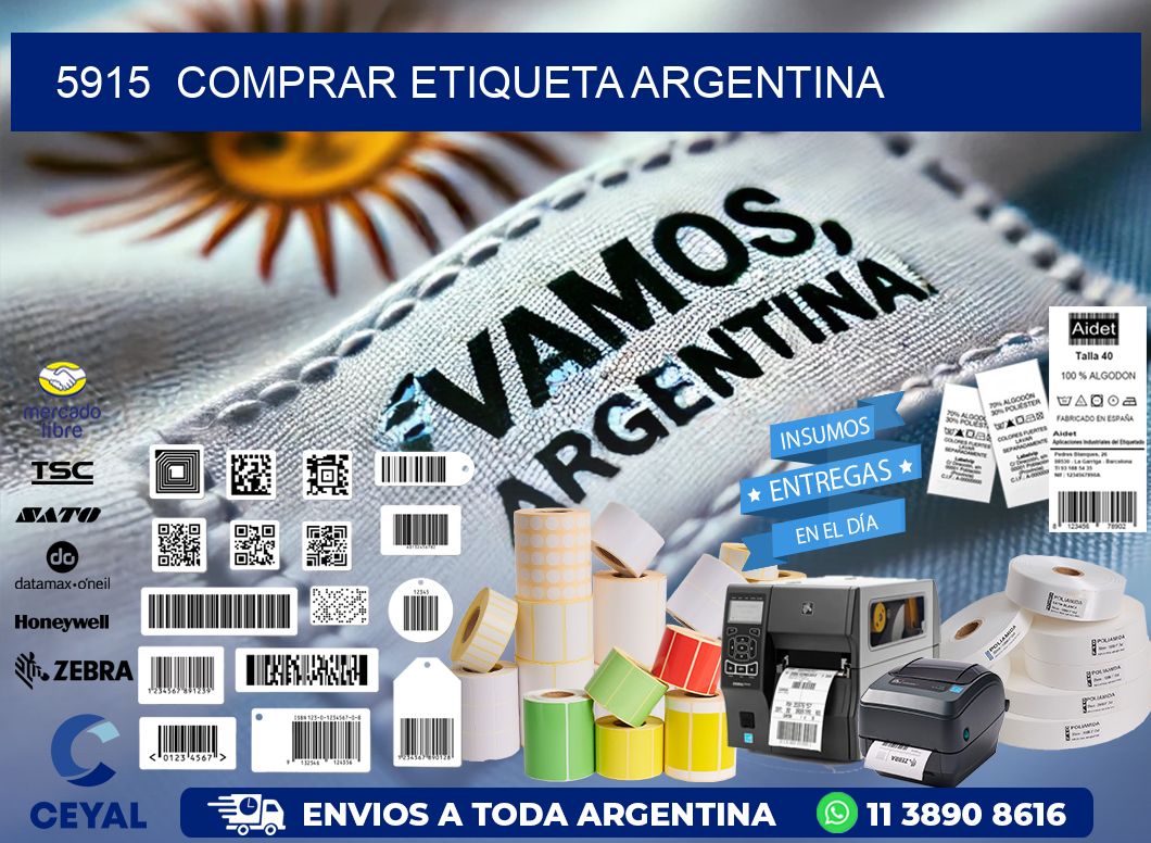 5915  COMPRAR ETIQUETA ARGENTINA