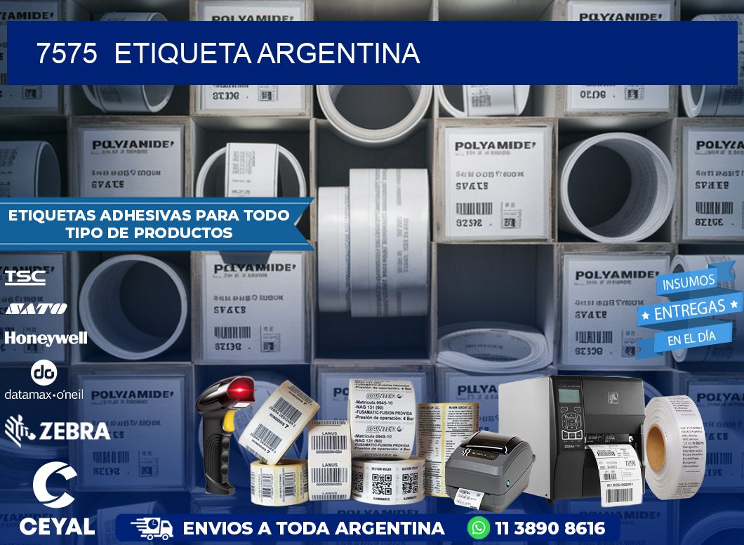 7575  ETIQUETA ARGENTINA