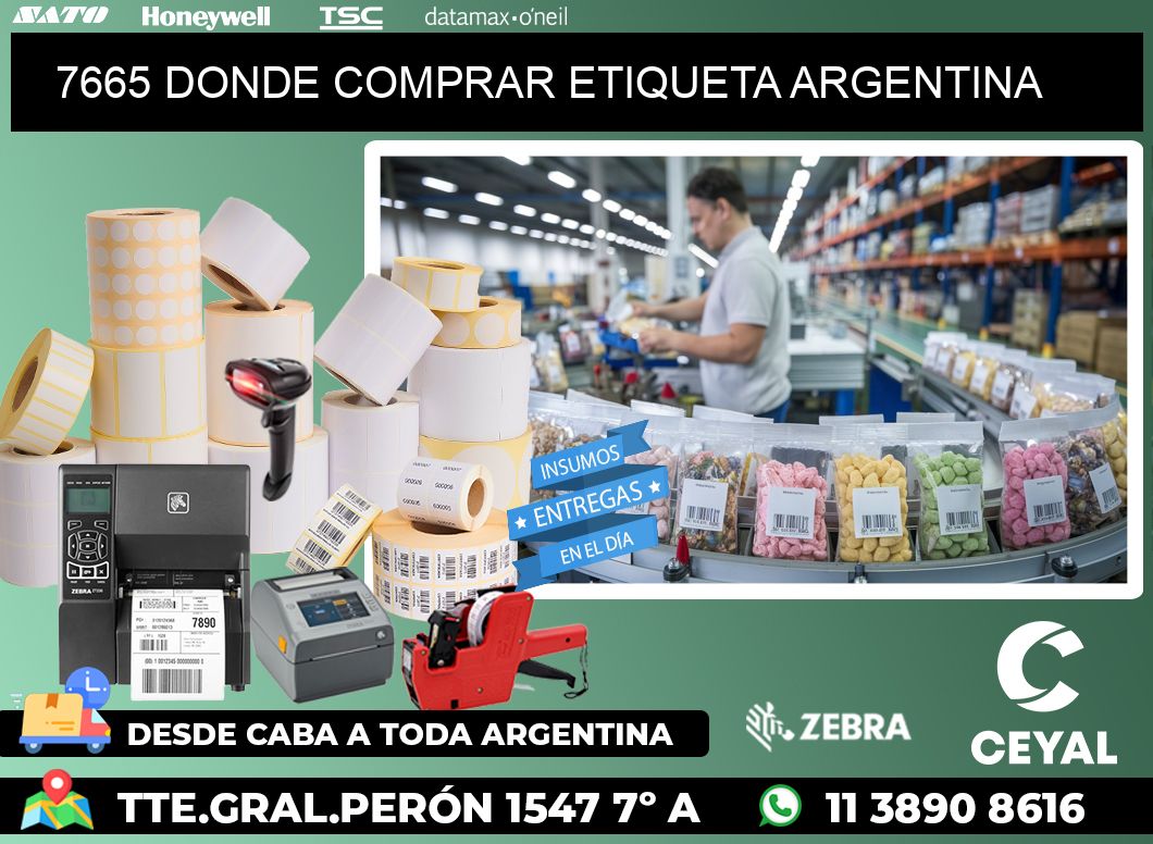 7665 DONDE COMPRAR ETIQUETA ARGENTINA