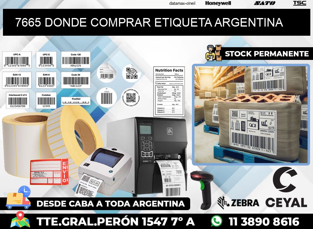 7665 DONDE COMPRAR ETIQUETA ARGENTINA