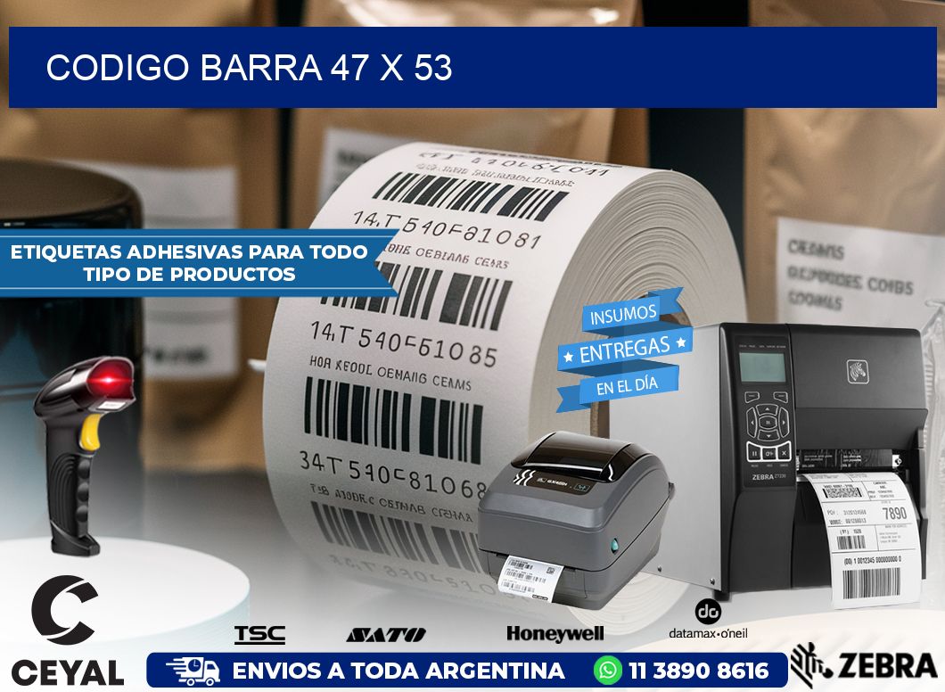 CODIGO BARRA 47 x 53