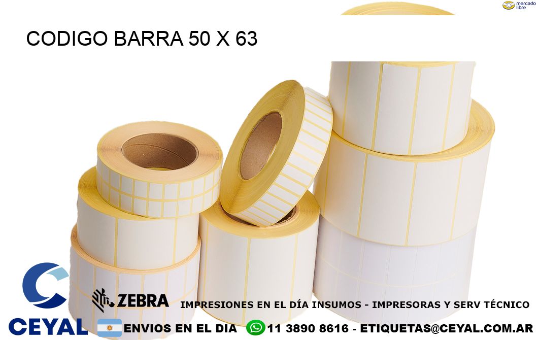 CODIGO BARRA 50 x 63