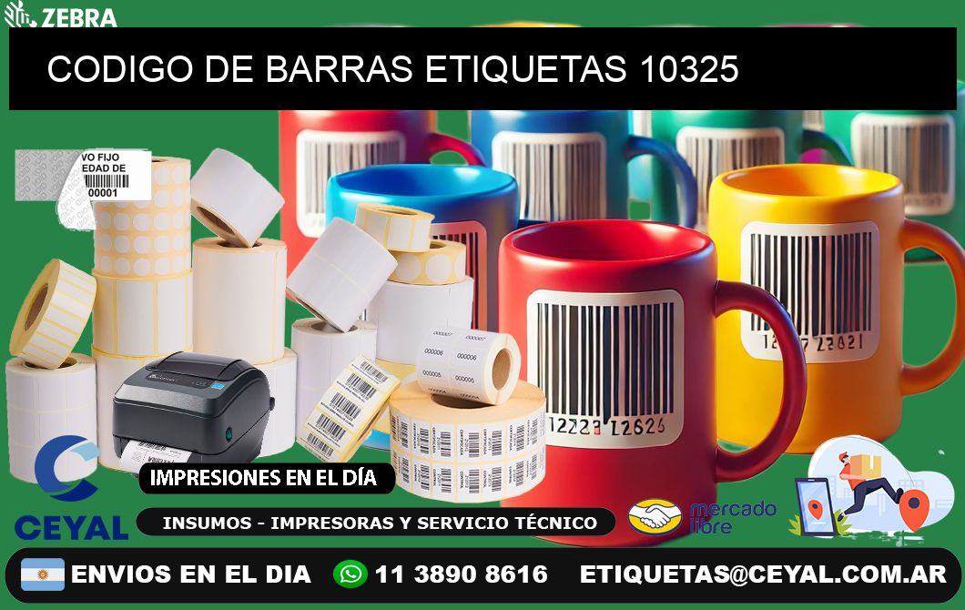 CODIGO DE BARRAS ETIQUETAS 10325