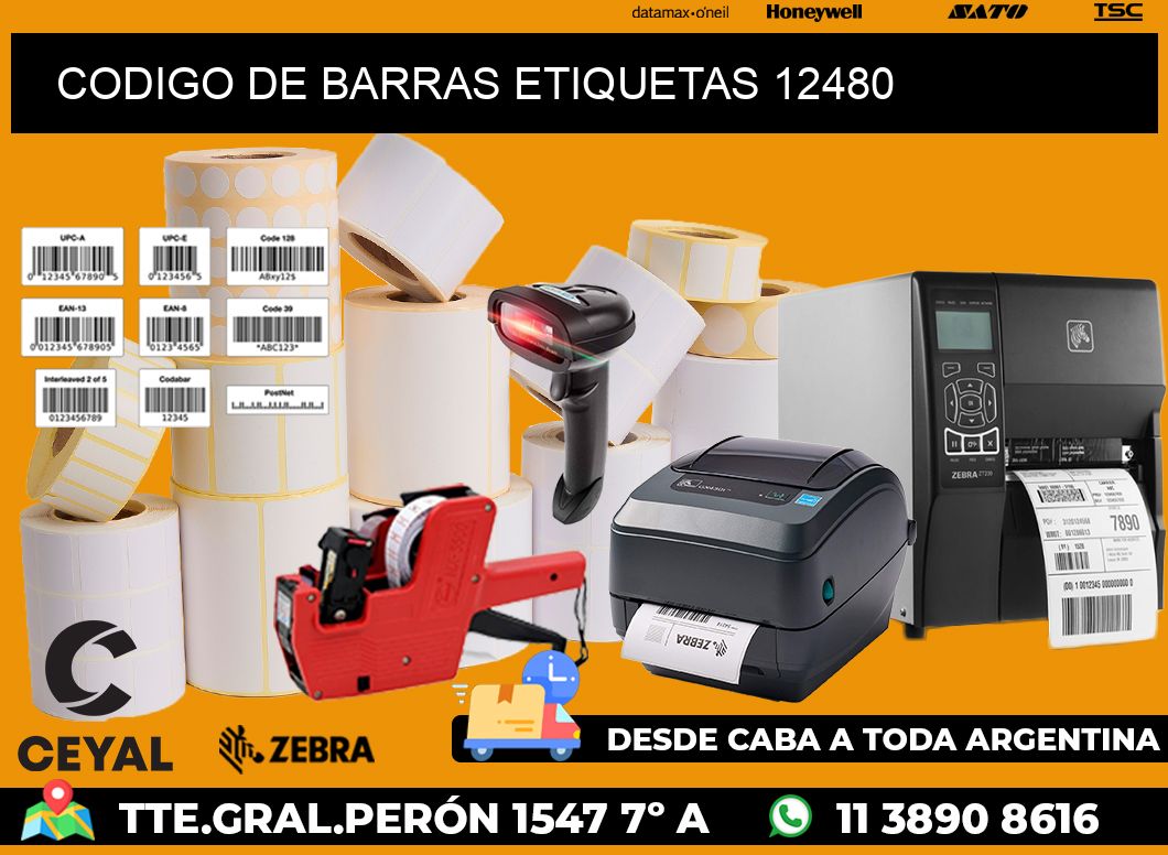 CODIGO DE BARRAS ETIQUETAS 12480