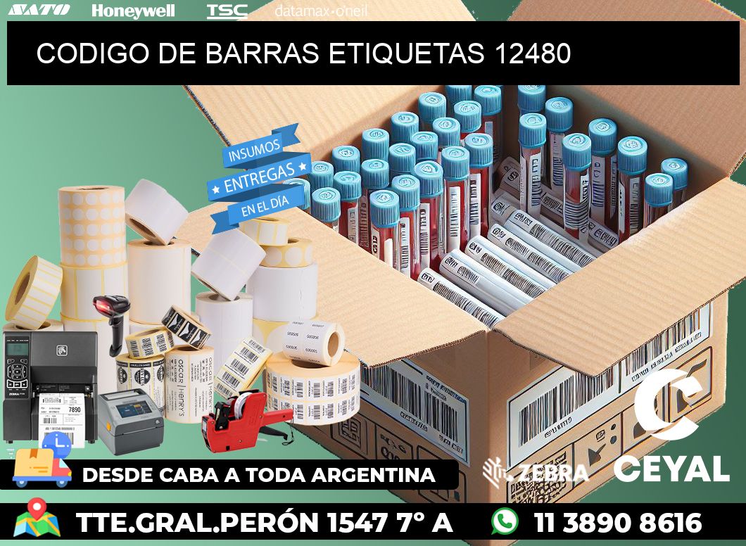 CODIGO DE BARRAS ETIQUETAS 12480