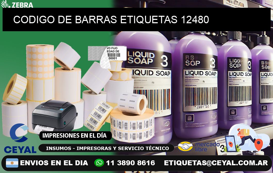 CODIGO DE BARRAS ETIQUETAS 12480