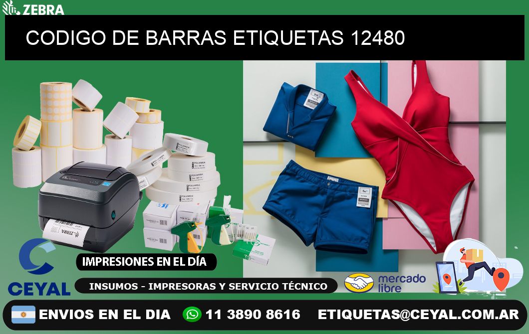 CODIGO DE BARRAS ETIQUETAS 12480