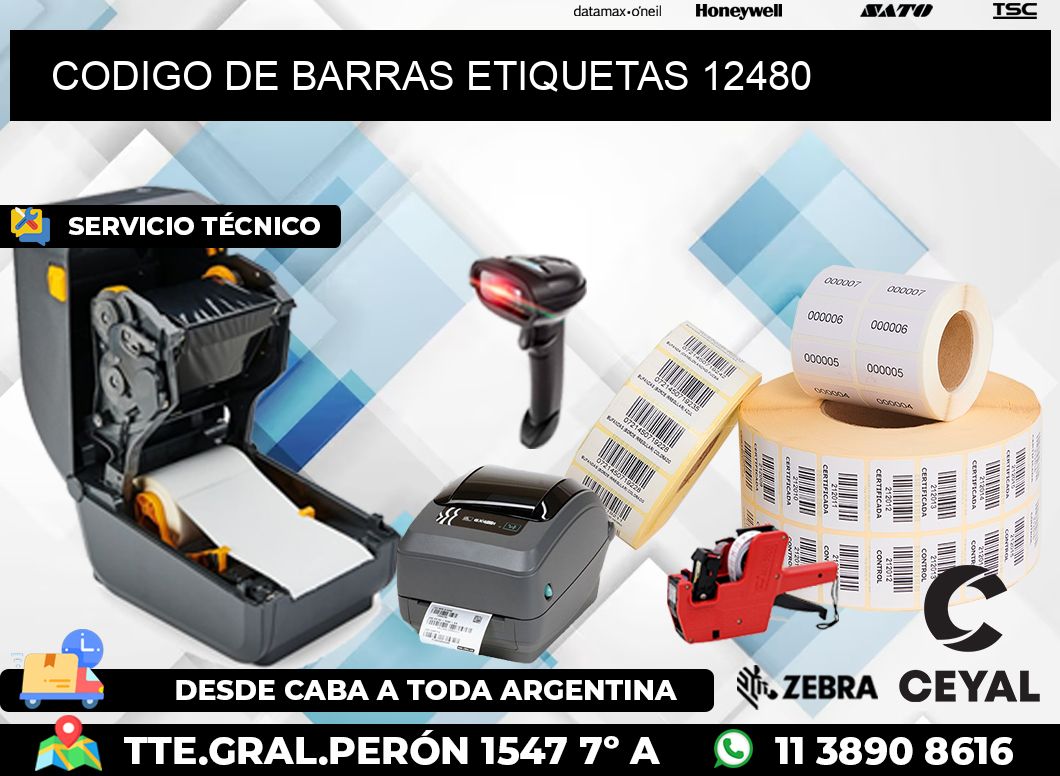 CODIGO DE BARRAS ETIQUETAS 12480