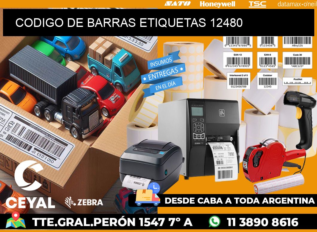 CODIGO DE BARRAS ETIQUETAS 12480