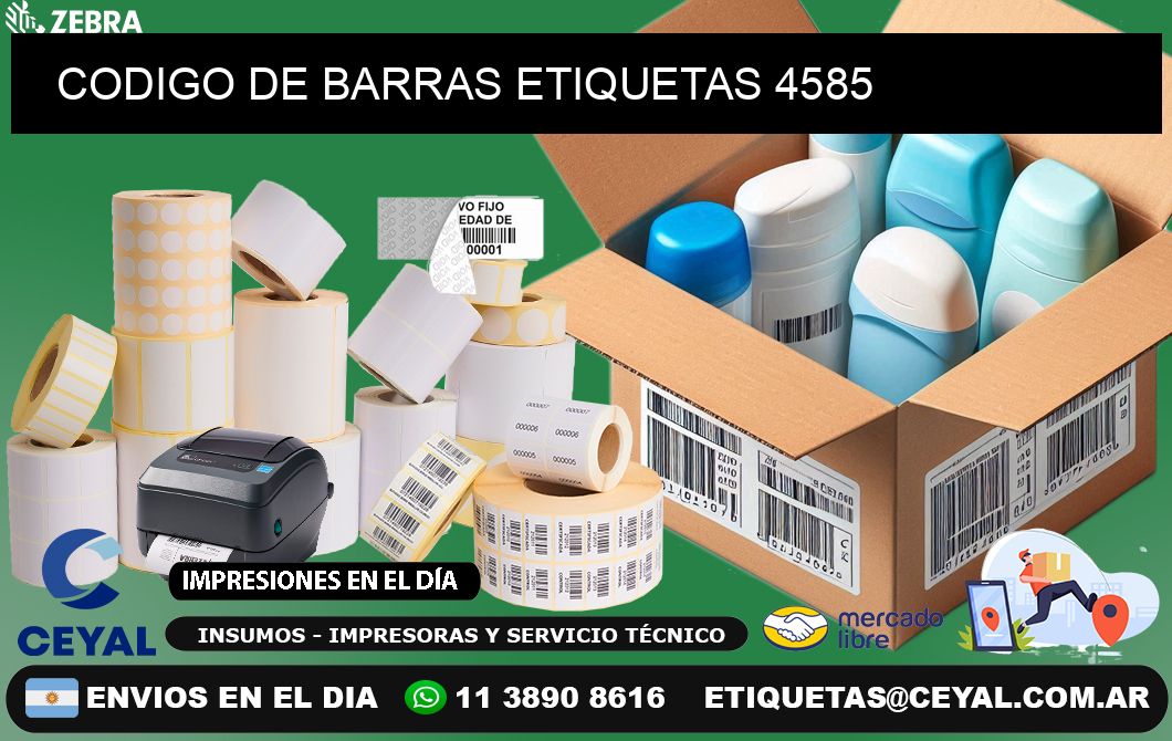 CODIGO DE BARRAS ETIQUETAS 4585