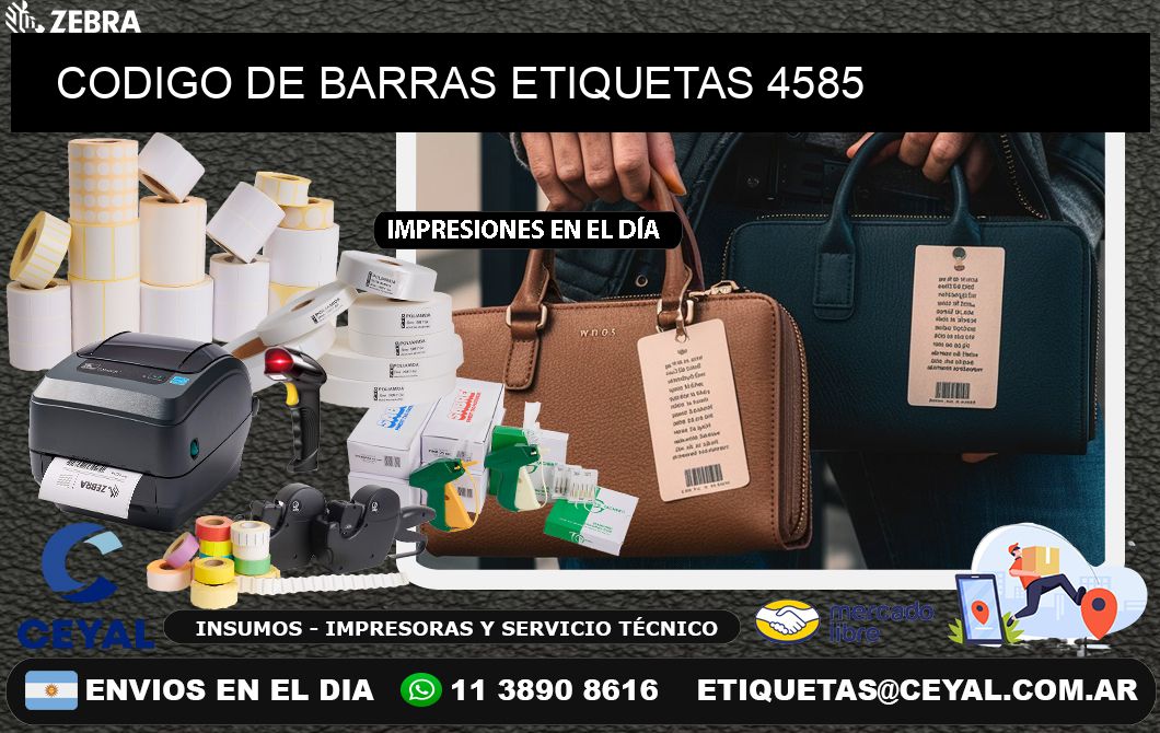 CODIGO DE BARRAS ETIQUETAS 4585