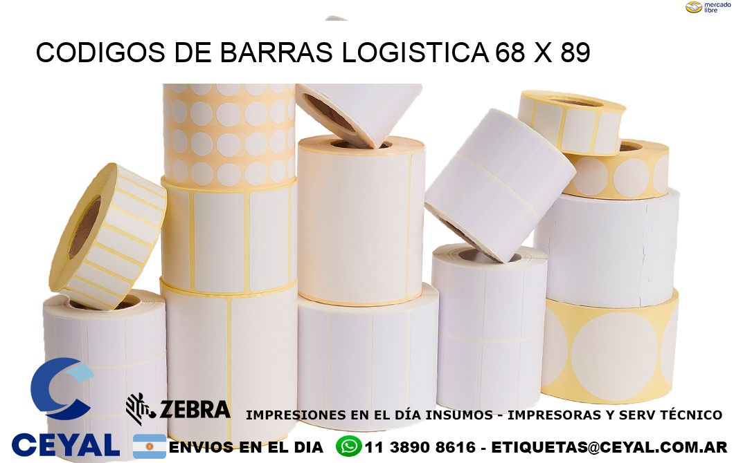 CODIGOS DE BARRAS LOGISTICA 68 x 89