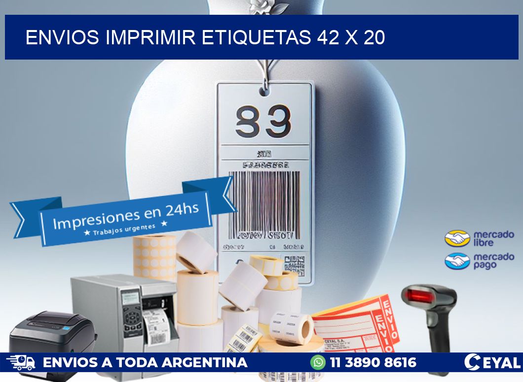 ENVIOS IMPRIMIR ETIQUETAS 42 x 20