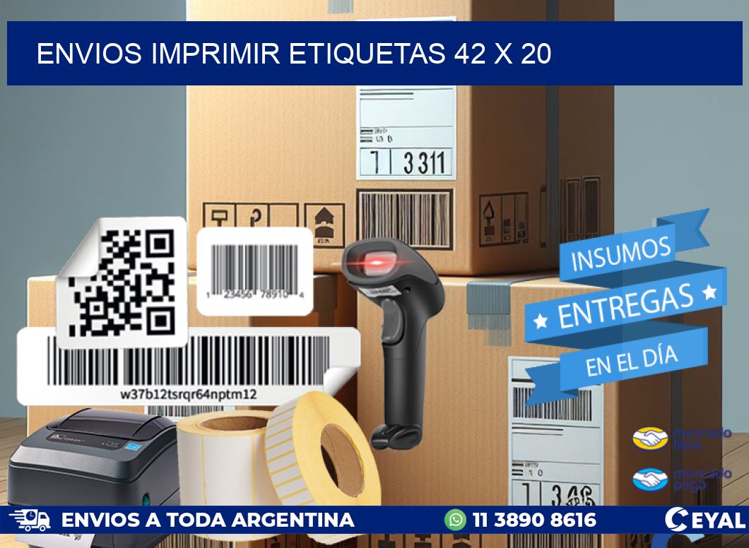 ENVIOS IMPRIMIR ETIQUETAS 42 x 20