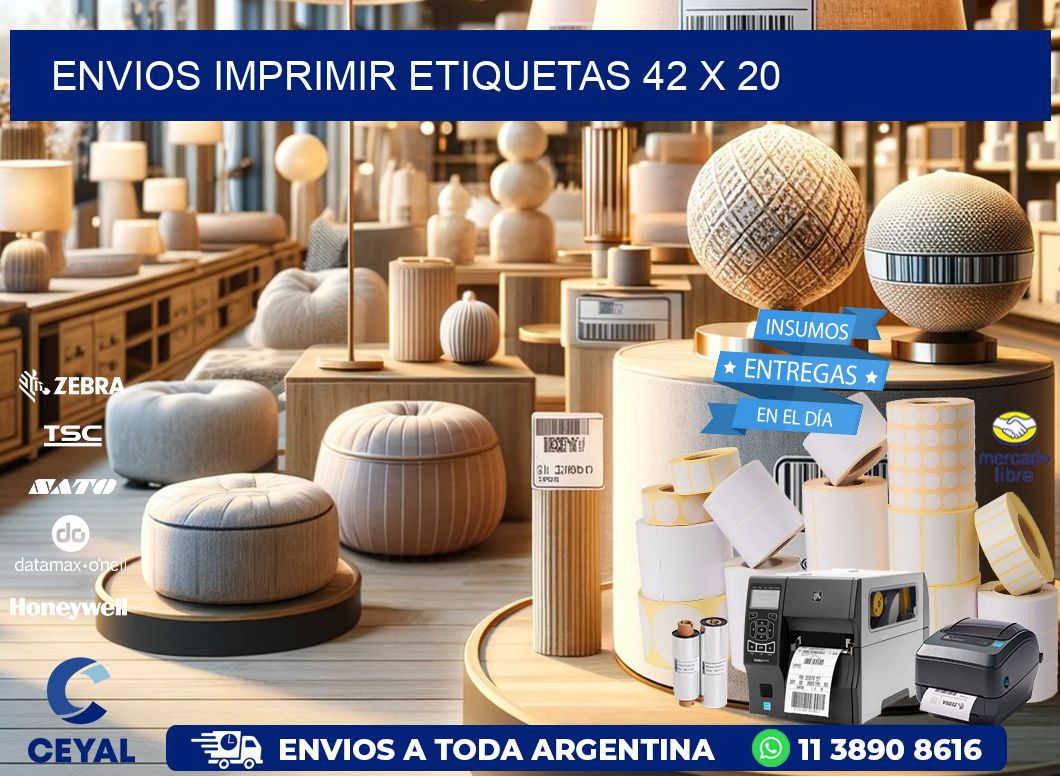 ENVIOS IMPRIMIR ETIQUETAS 42 x 20