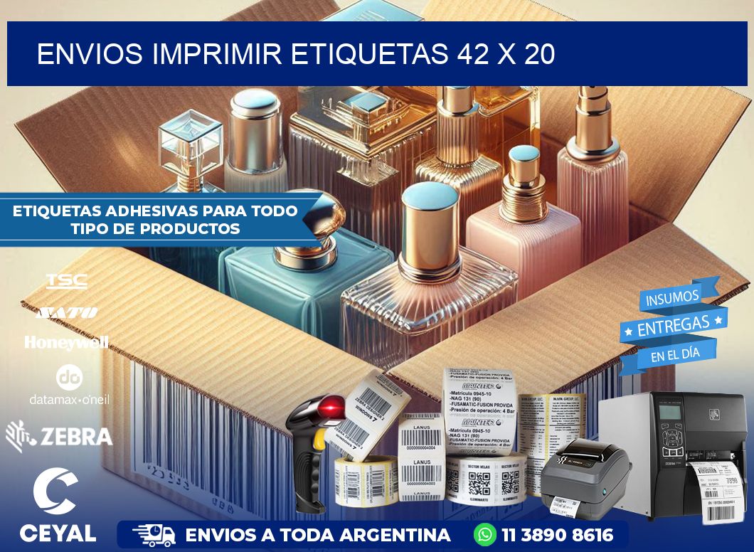 ENVIOS IMPRIMIR ETIQUETAS 42 x 20