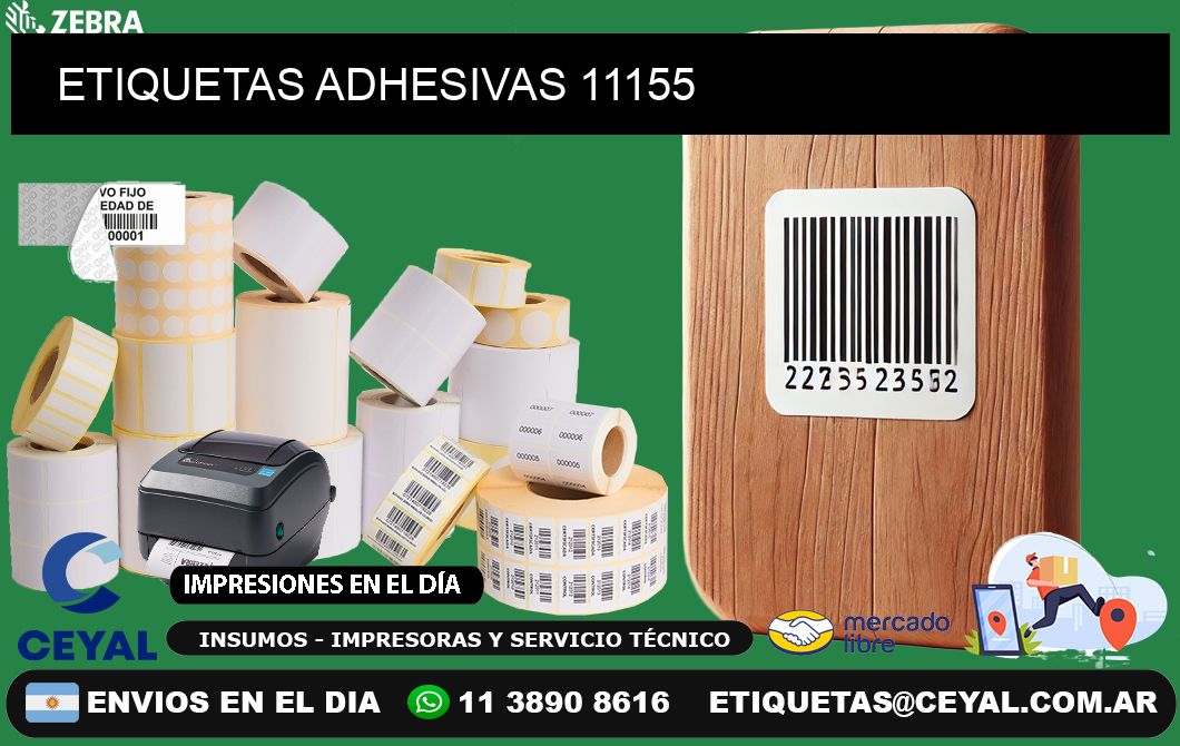 ETIQUETAS ADHESIVAS 11155