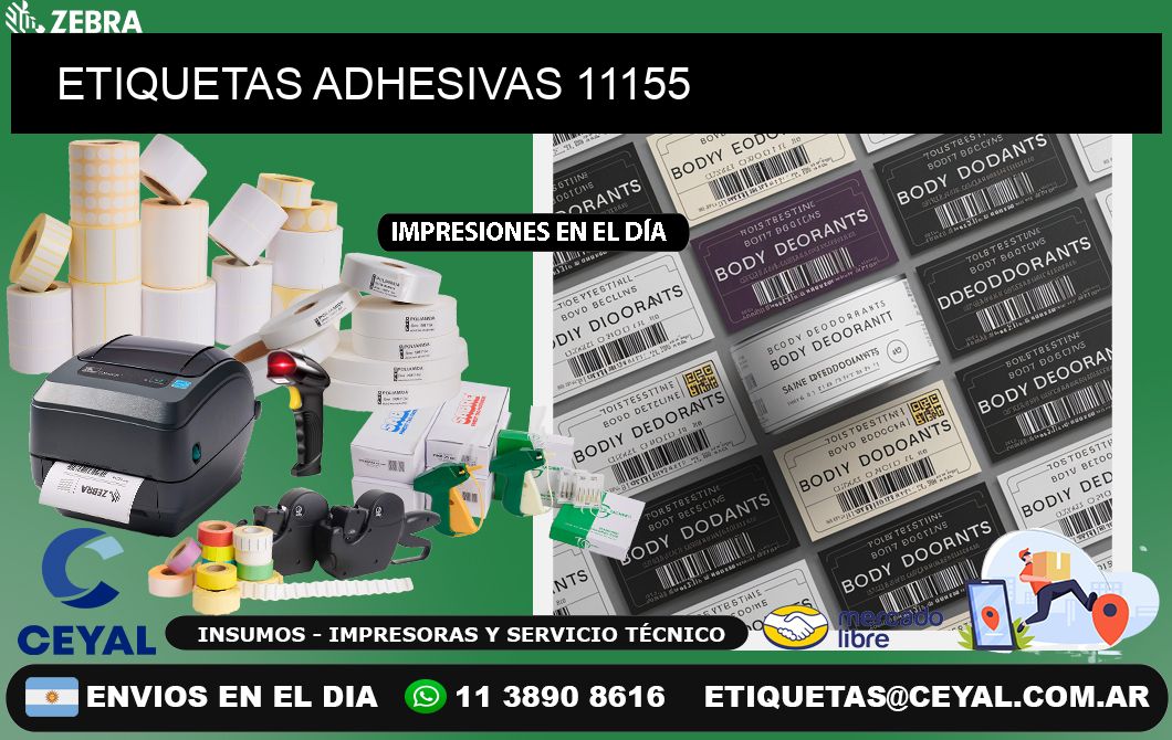 ETIQUETAS ADHESIVAS 11155