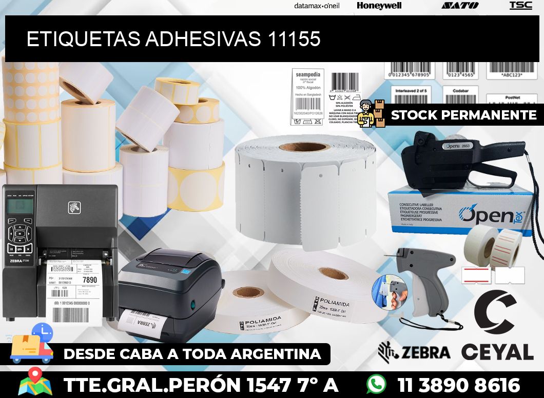 ETIQUETAS ADHESIVAS 11155