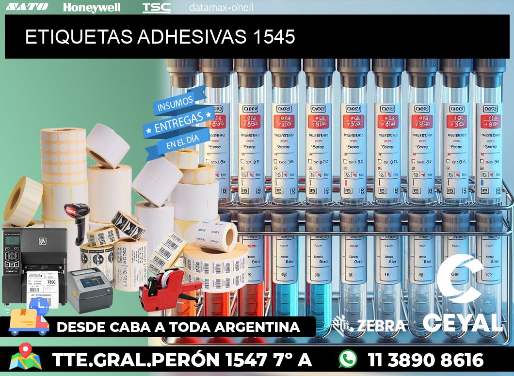 ETIQUETAS ADHESIVAS 1545