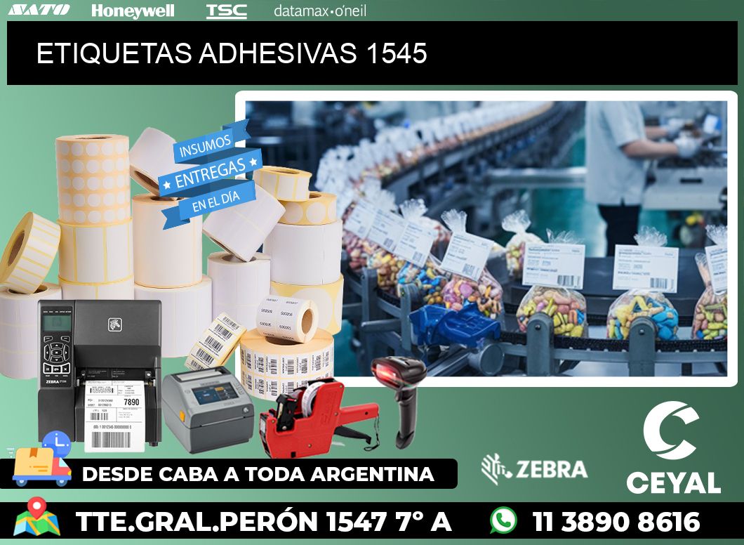 ETIQUETAS ADHESIVAS 1545