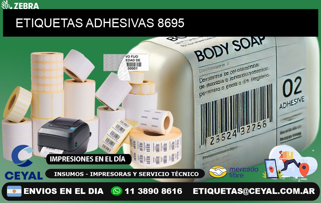 ETIQUETAS ADHESIVAS 8695