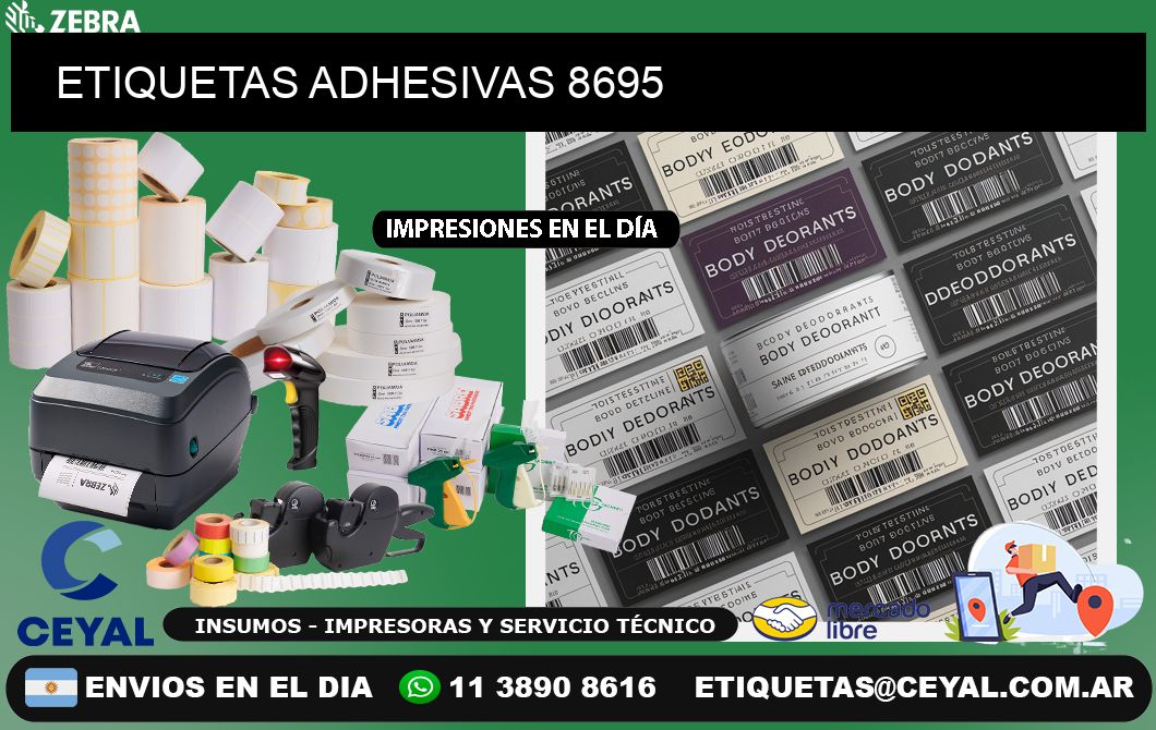 ETIQUETAS ADHESIVAS 8695