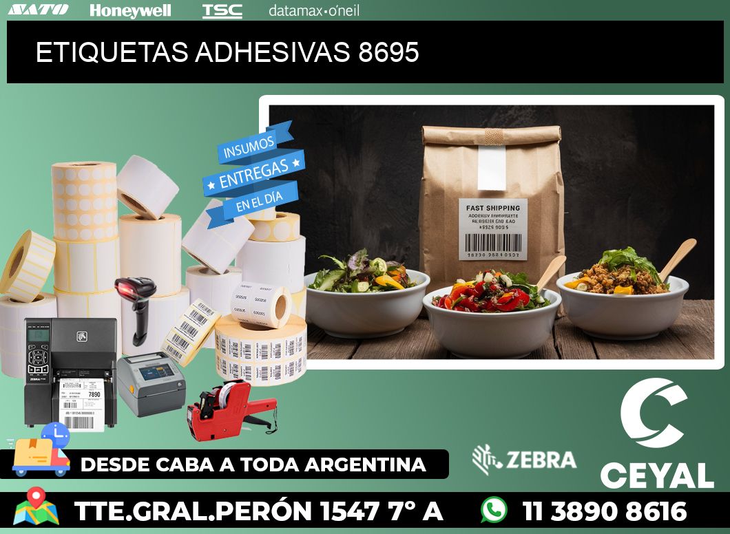 ETIQUETAS ADHESIVAS 8695