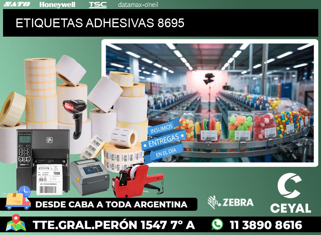 ETIQUETAS ADHESIVAS 8695