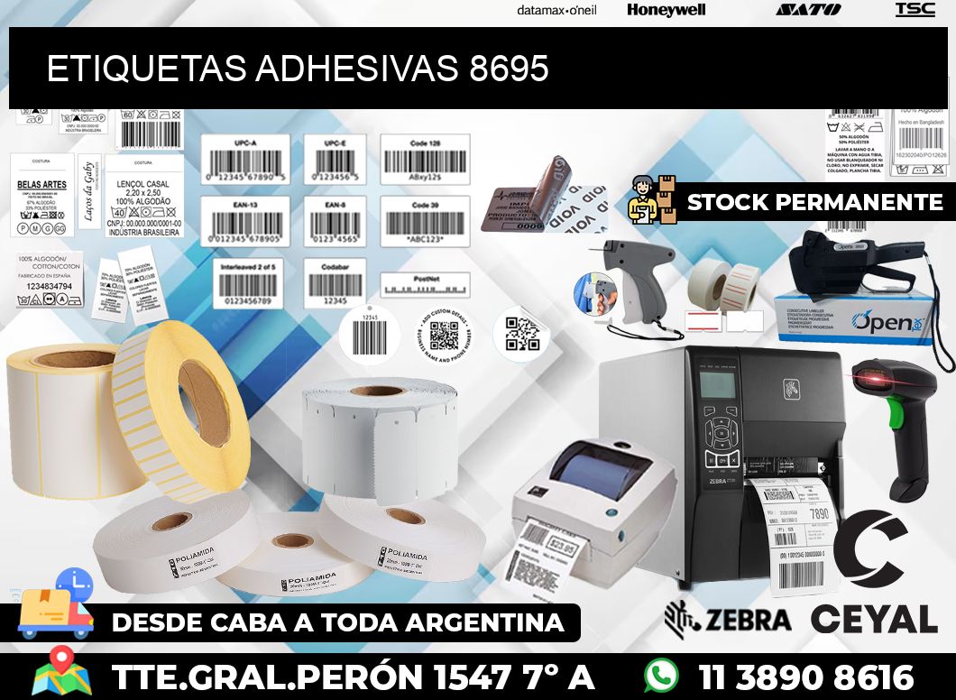 ETIQUETAS ADHESIVAS 8695