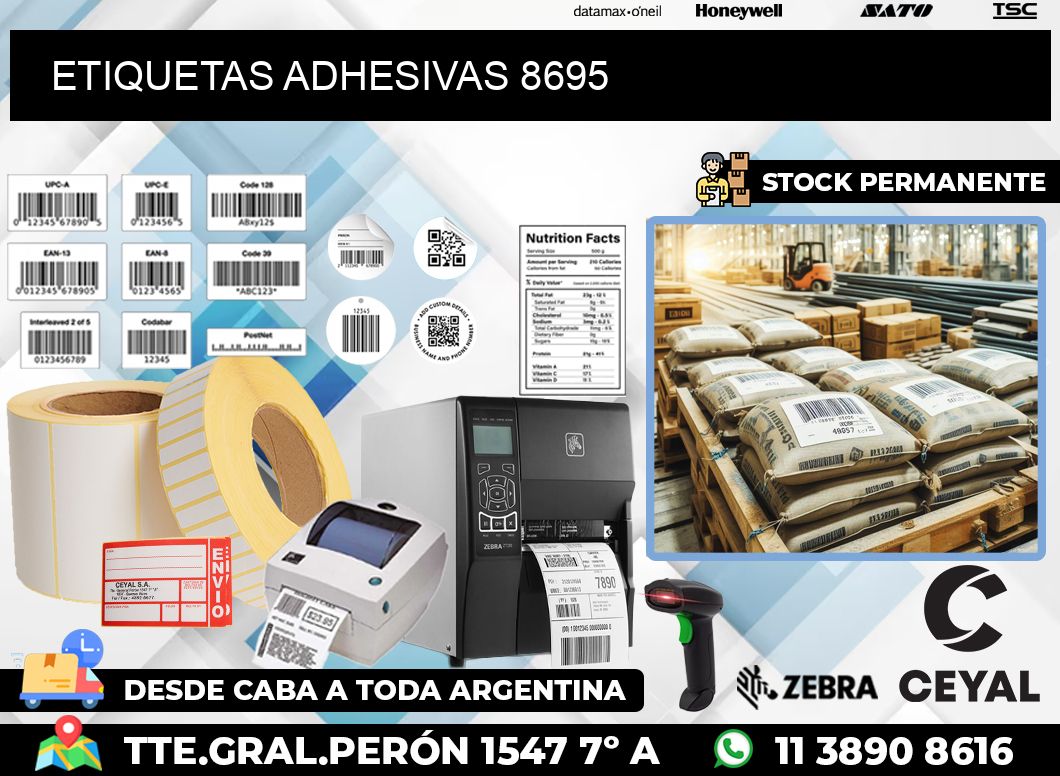 ETIQUETAS ADHESIVAS 8695