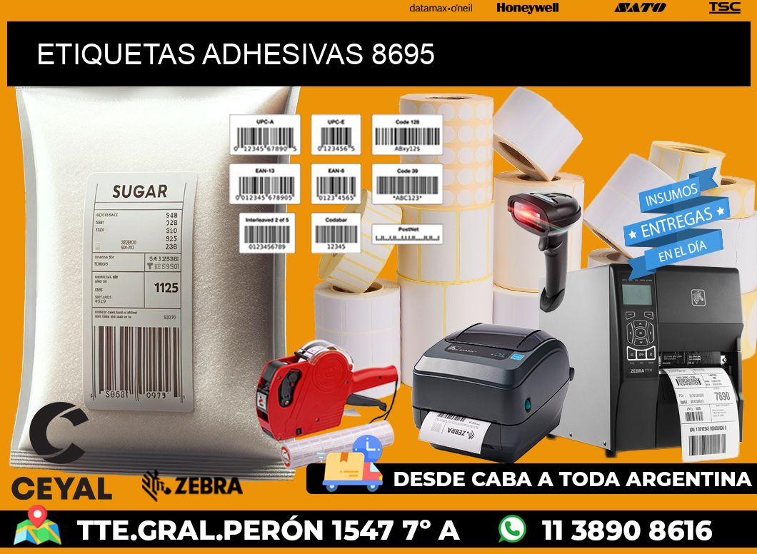 ETIQUETAS ADHESIVAS 8695