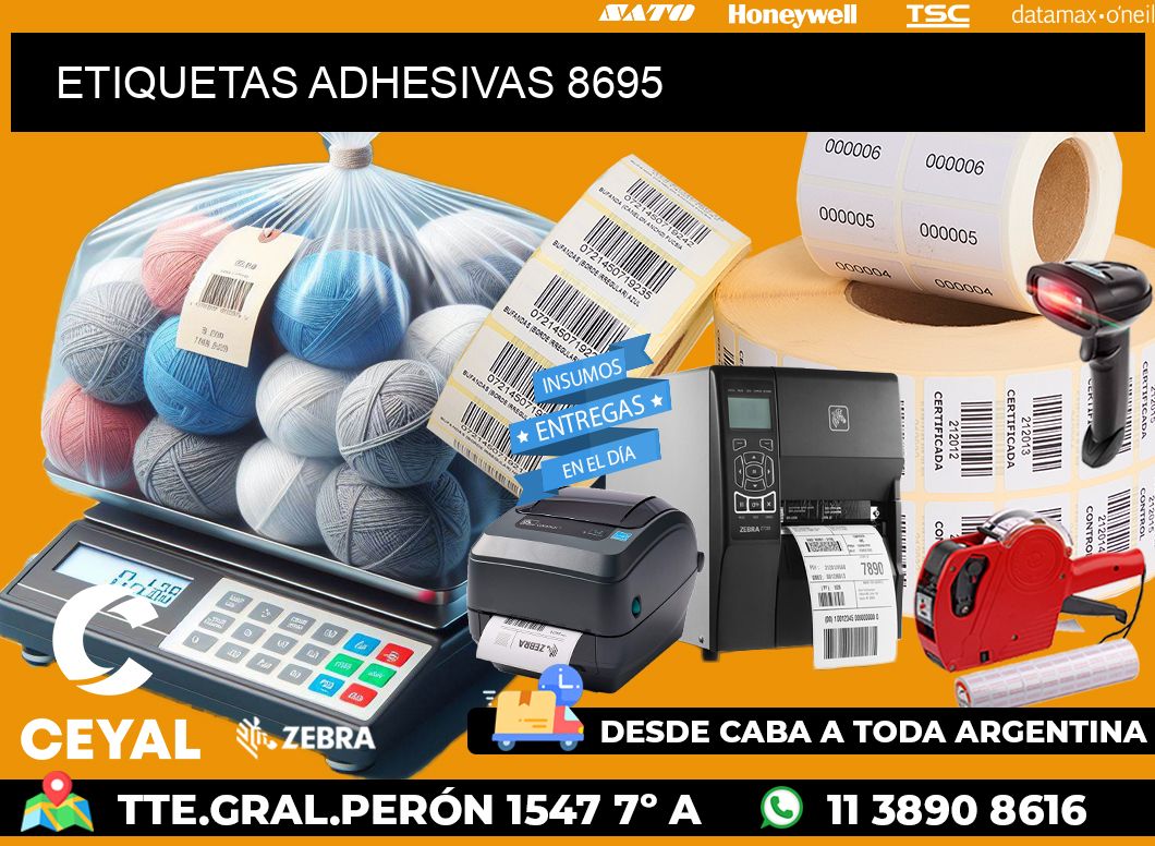 ETIQUETAS ADHESIVAS 8695