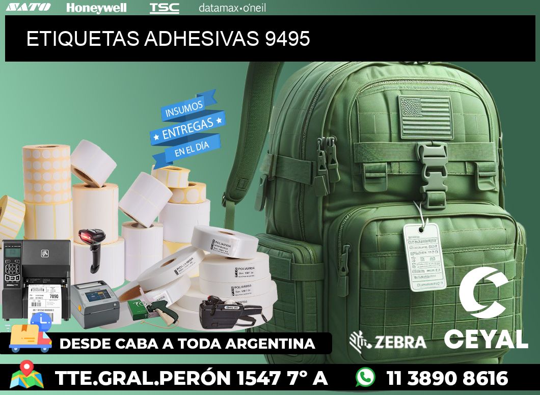 ETIQUETAS ADHESIVAS 9495