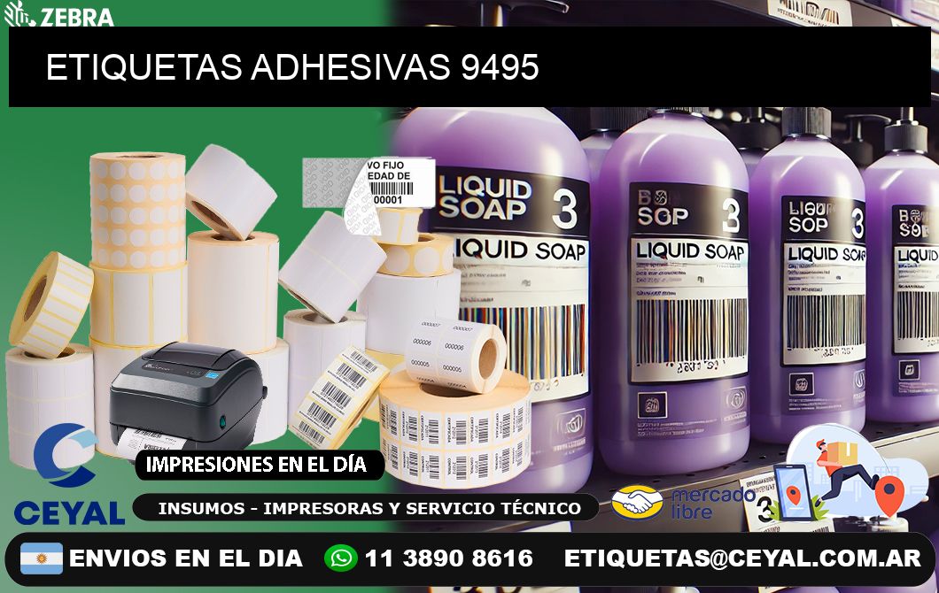 ETIQUETAS ADHESIVAS 9495