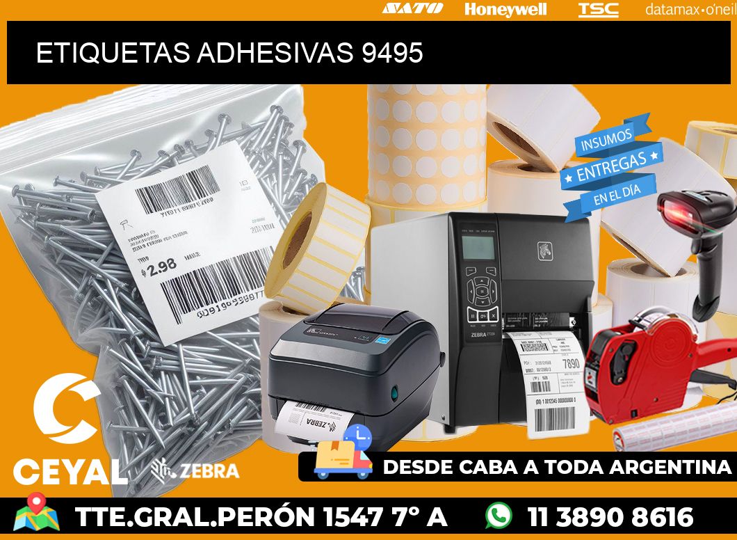 ETIQUETAS ADHESIVAS 9495