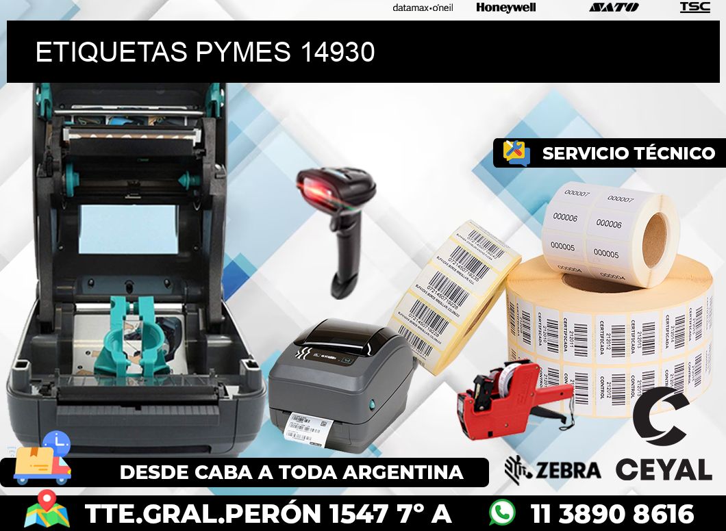 ETIQUETAS PYMES 14930