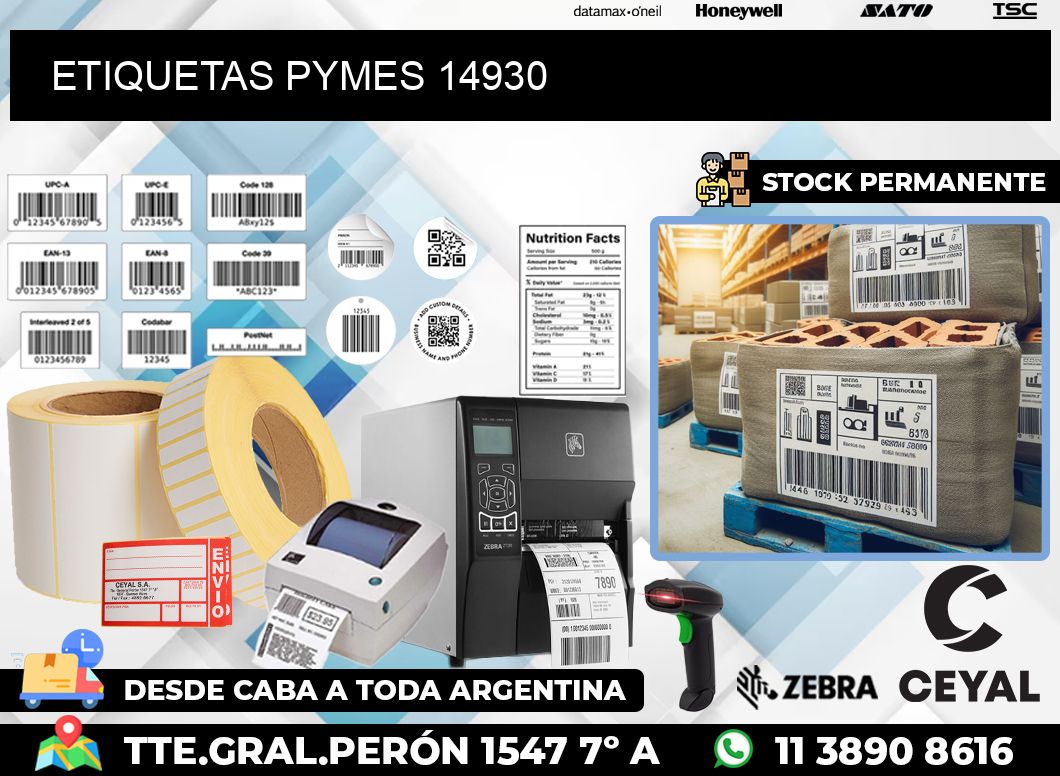 ETIQUETAS PYMES 14930