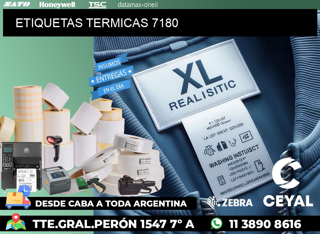 ETIQUETAS TERMICAS 7180