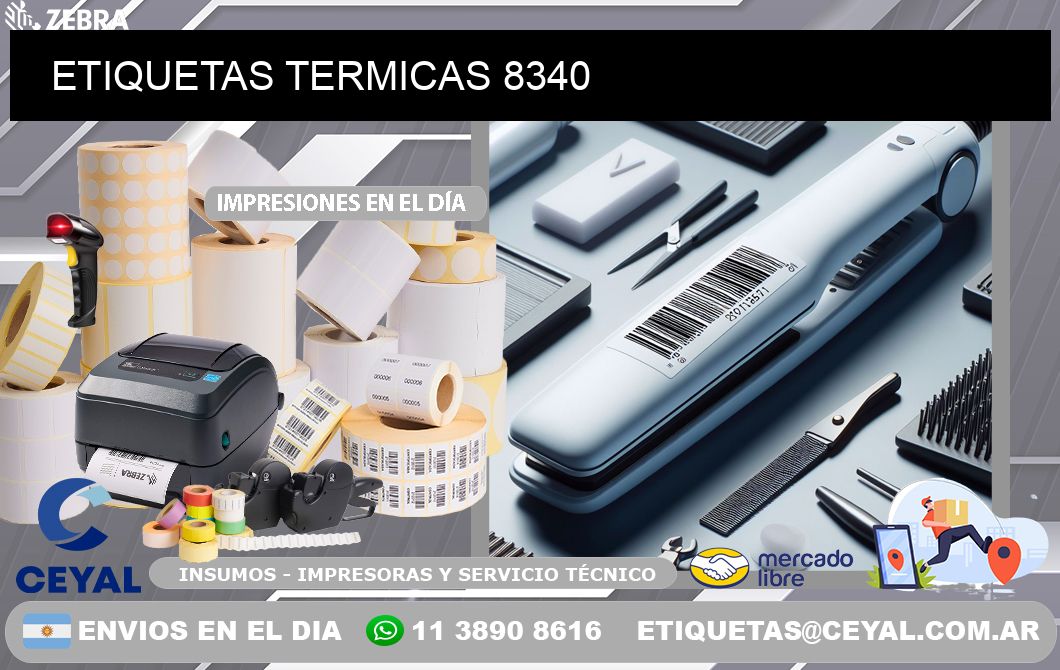 ETIQUETAS TERMICAS 8340