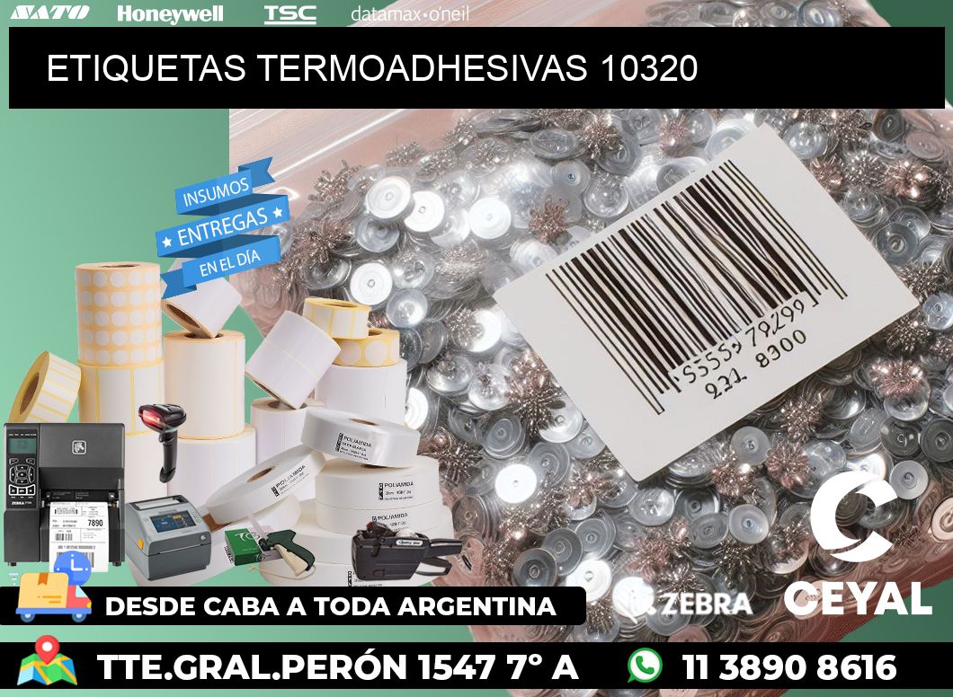 ETIQUETAS TERMOADHESIVAS 10320