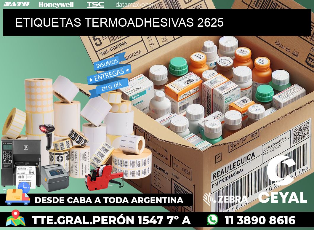 ETIQUETAS TERMOADHESIVAS 2625