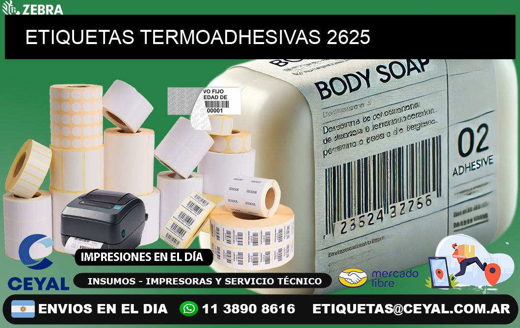 ETIQUETAS TERMOADHESIVAS 2625