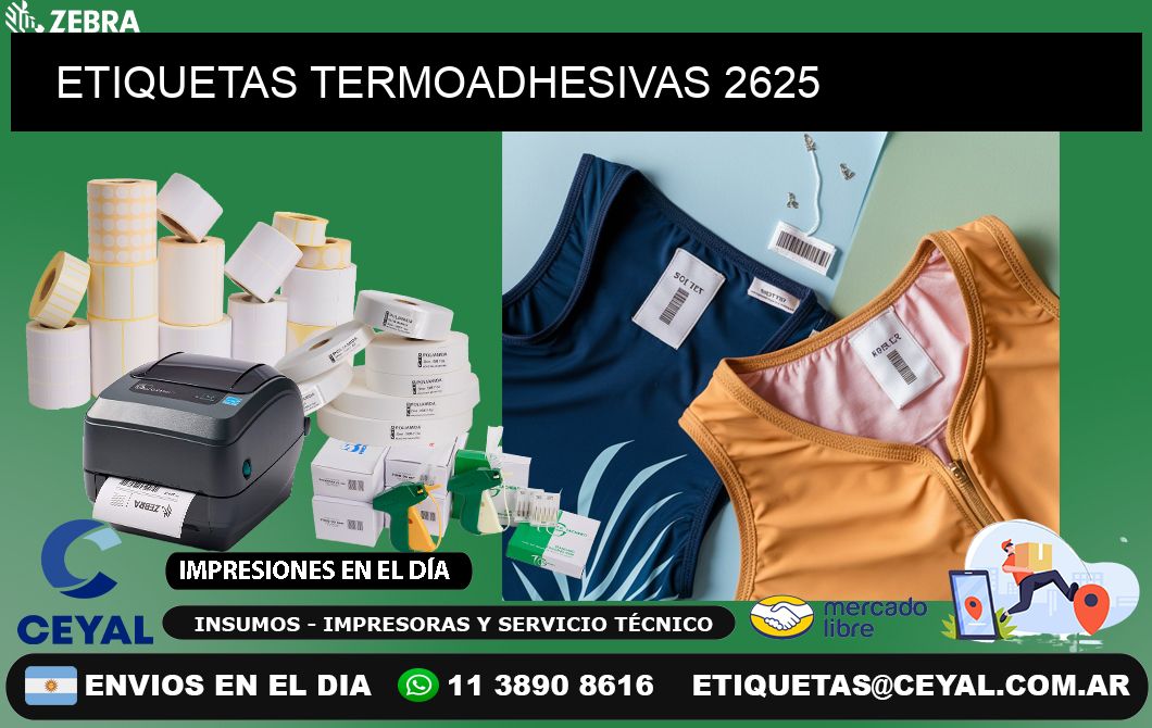 ETIQUETAS TERMOADHESIVAS 2625