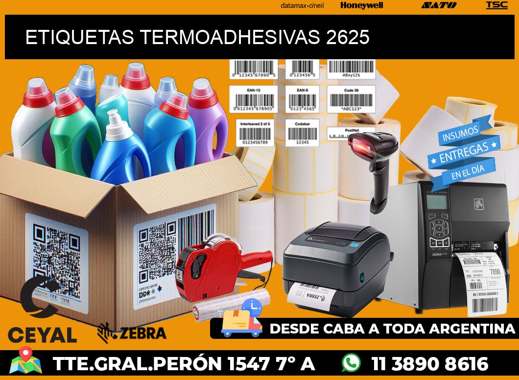 ETIQUETAS TERMOADHESIVAS 2625